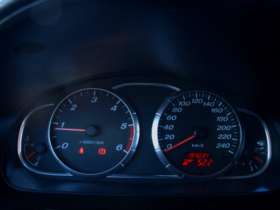 Speedometer tachometer process