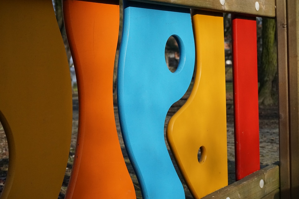 Wooden wall colorful color