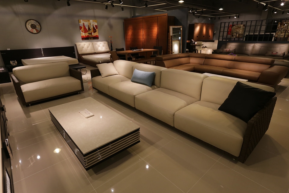 Living room furniture interior photo