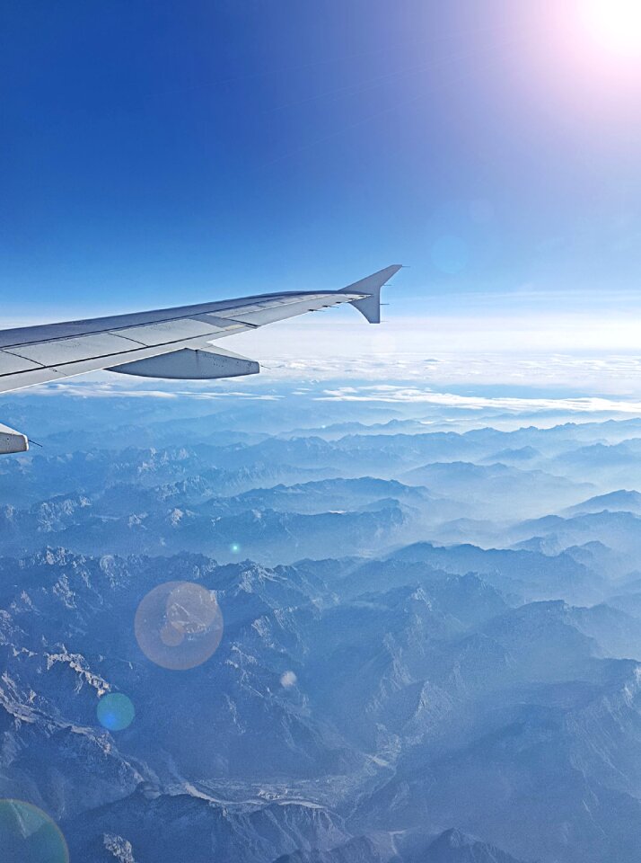 Flyer flight from above