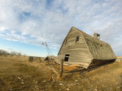Abandoned rural building