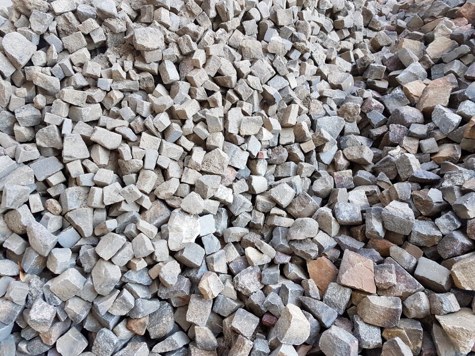 Stones grey pile