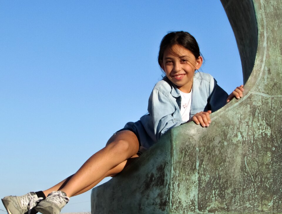 Model young outdoor