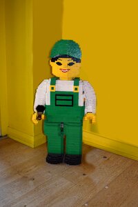 Lego painter builder from lego photo