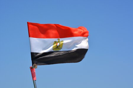 Flag egypt wind photo