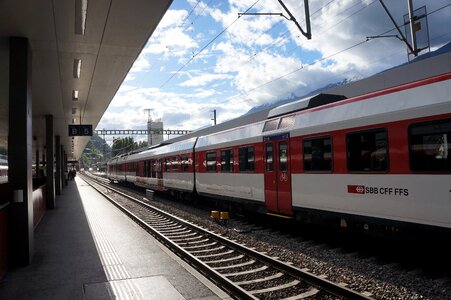 Switzerland train station photo
