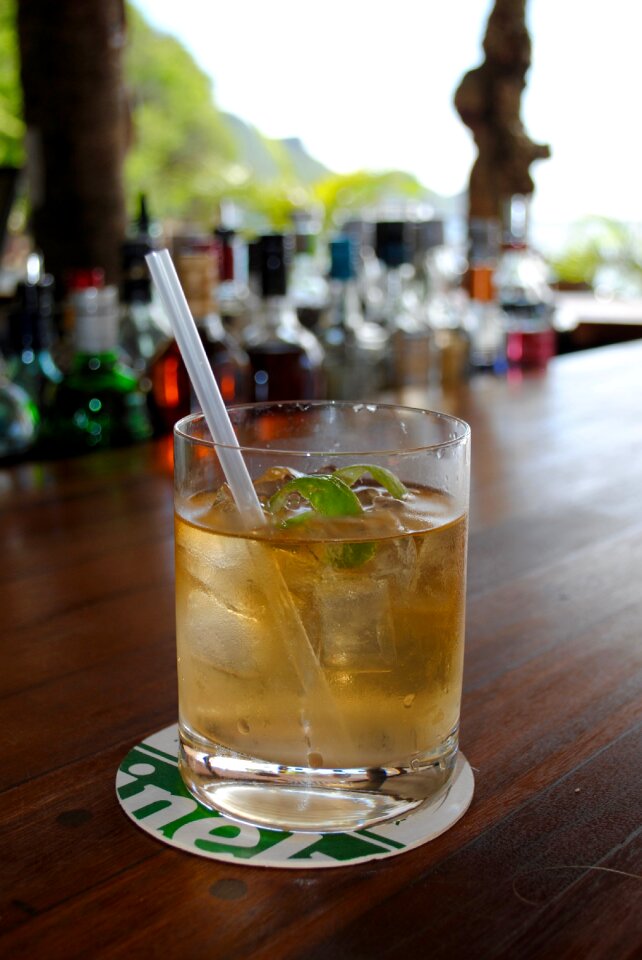 Beach bar alcohol drink