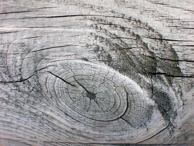 Wooden structure knothole weathered