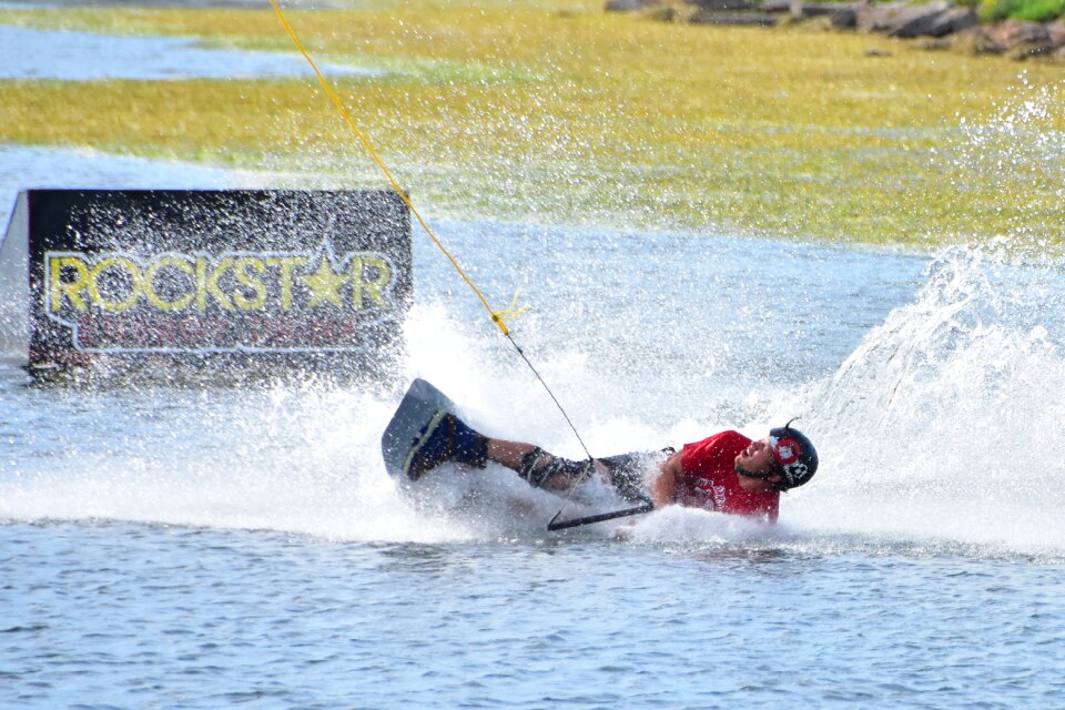 Wakeboard action aquatics photo