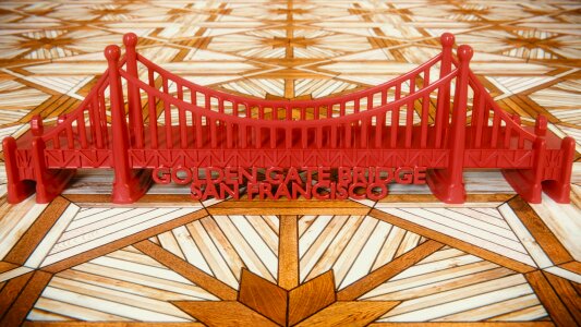 Toys red wood floor