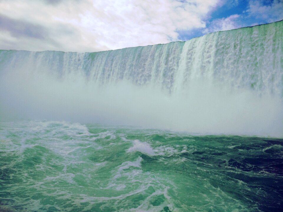 The scenery maid of the mist horseshoe falls