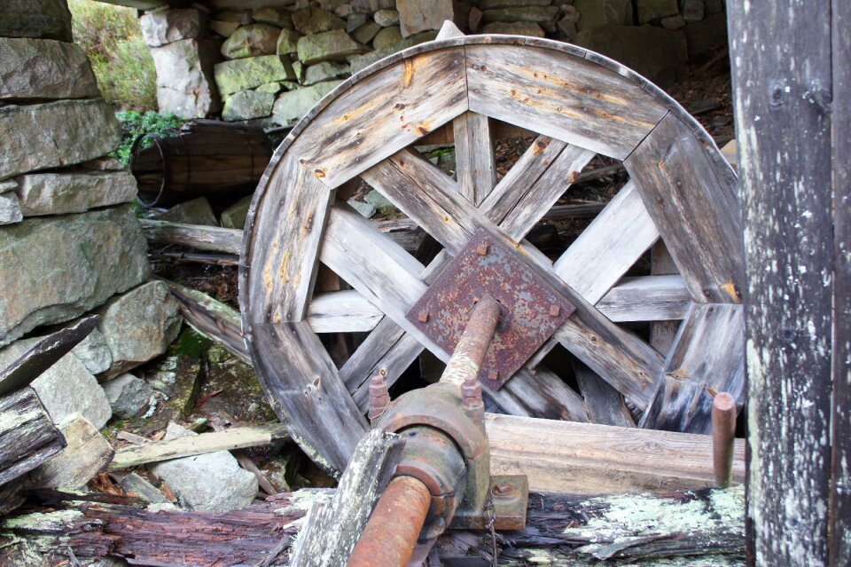 Wooden mechanism water energy
