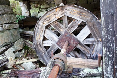 Wooden mechanism water energy