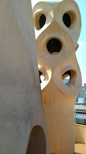 Chimney catalonia gaudí photo