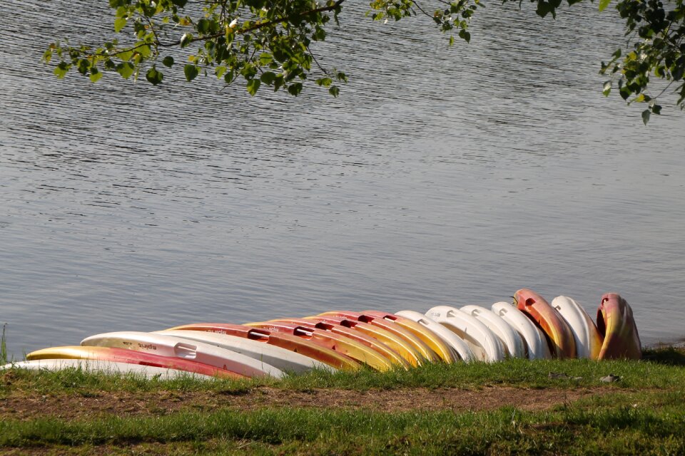 Beach relaxation lake