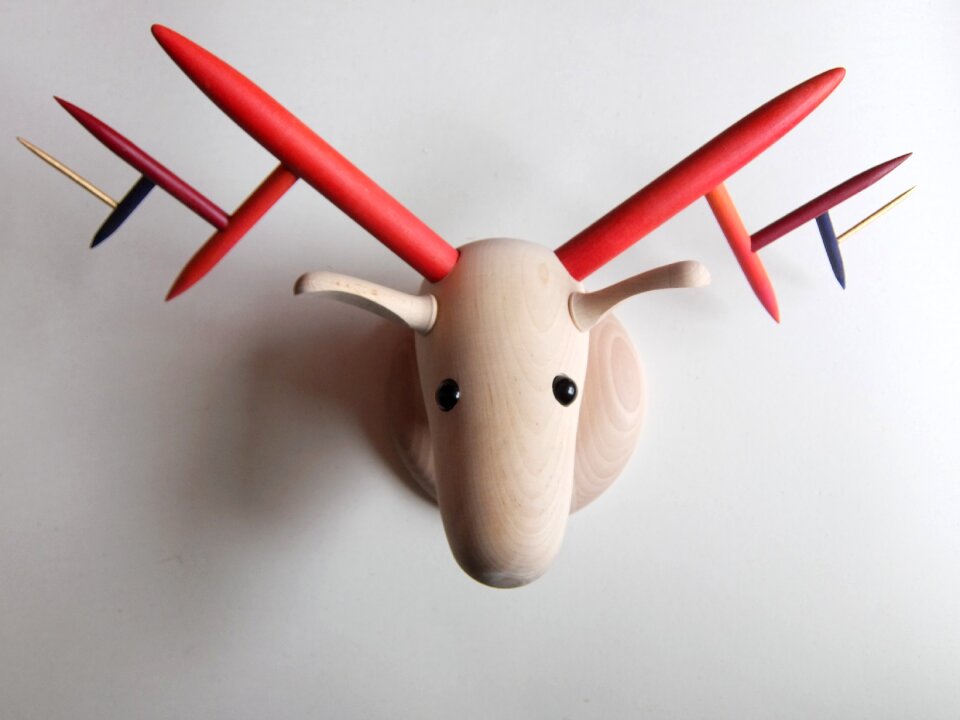 Artwork art deer head