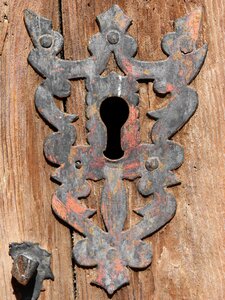 Wrought iron old key