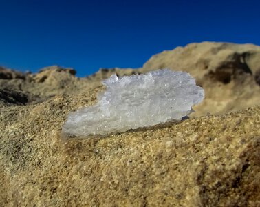Nature crystal sodium chloride photo