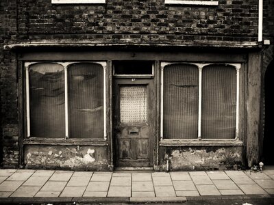 Derelict old-fashioned broken