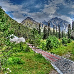 Kyrgyzstan mountains landscape photo