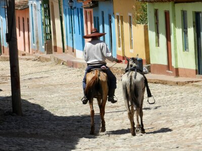 Cuba trinidad horse photo