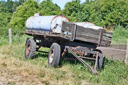 Rusted farm old device photo