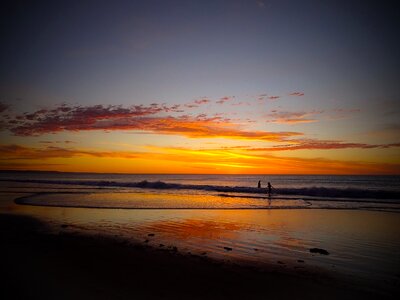 Beach sunset australia