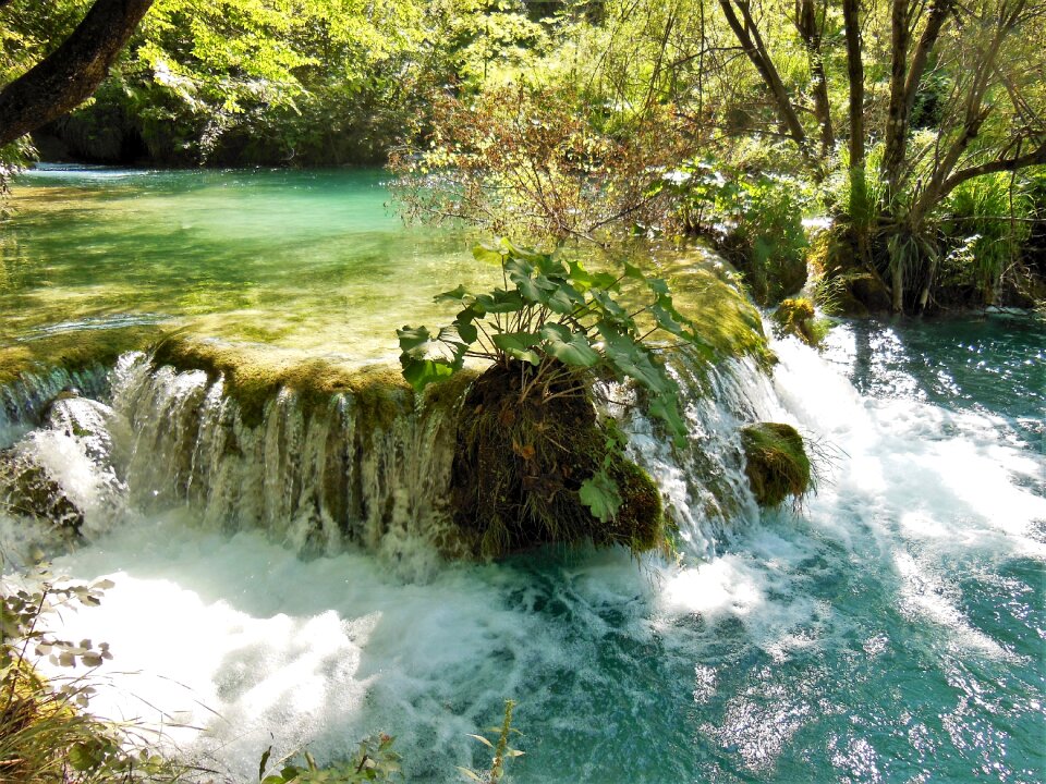 Plitvice lakes water photo