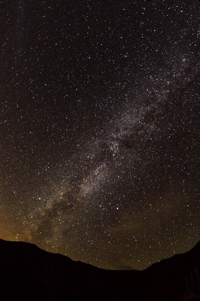 Night mountains night sky