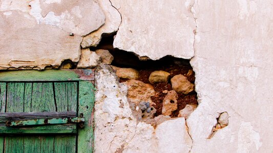 Damaged broken decay
