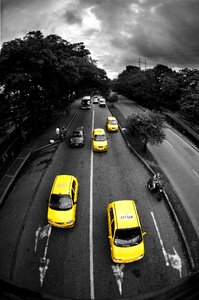 Traffic transport yellow
