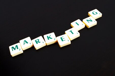 Letters marketing text