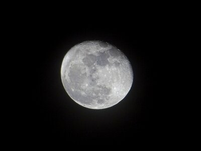 Almost full moon night sky darkness