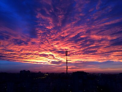 Window sky night photo