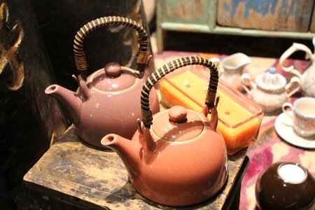 Tea kettle tea set photo