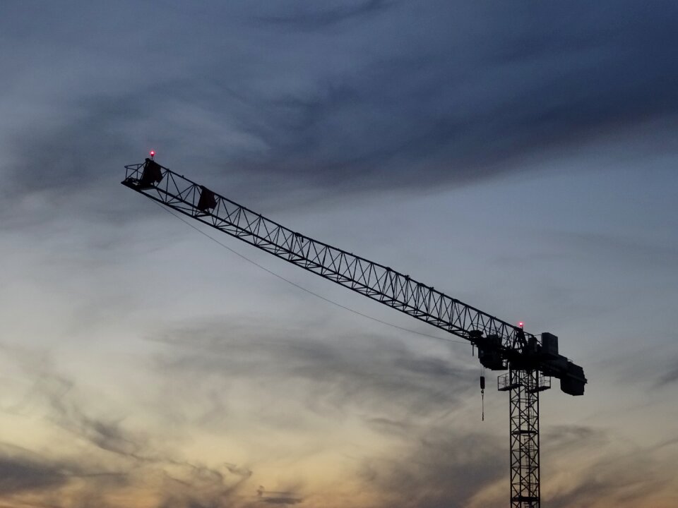 Clouds evening scaffold