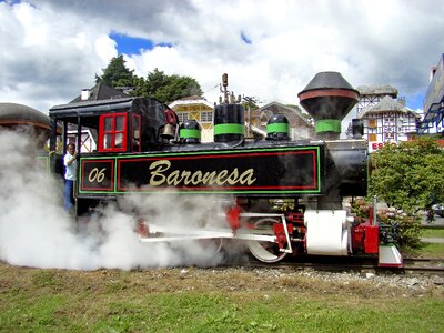Locomotive train smoke