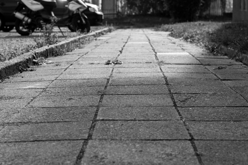 Walk shading black and white