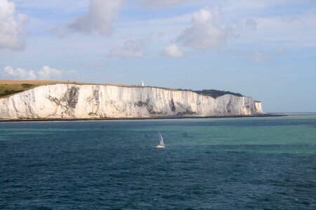 England chalk cliffs sea photo
