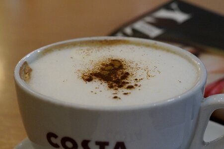 Foam coffee cup café photo