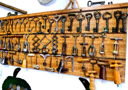 Bottle opener collection corkscrew