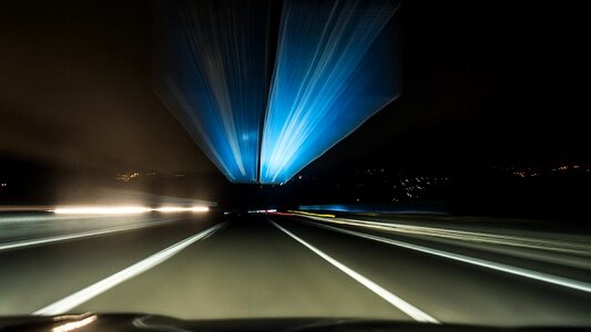 Lights vehicle speed photo