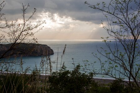 Landscape sea clouds photo