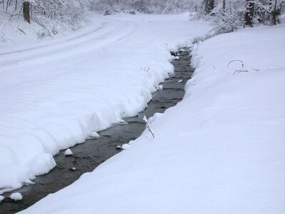 Stream landscape outdoors photo