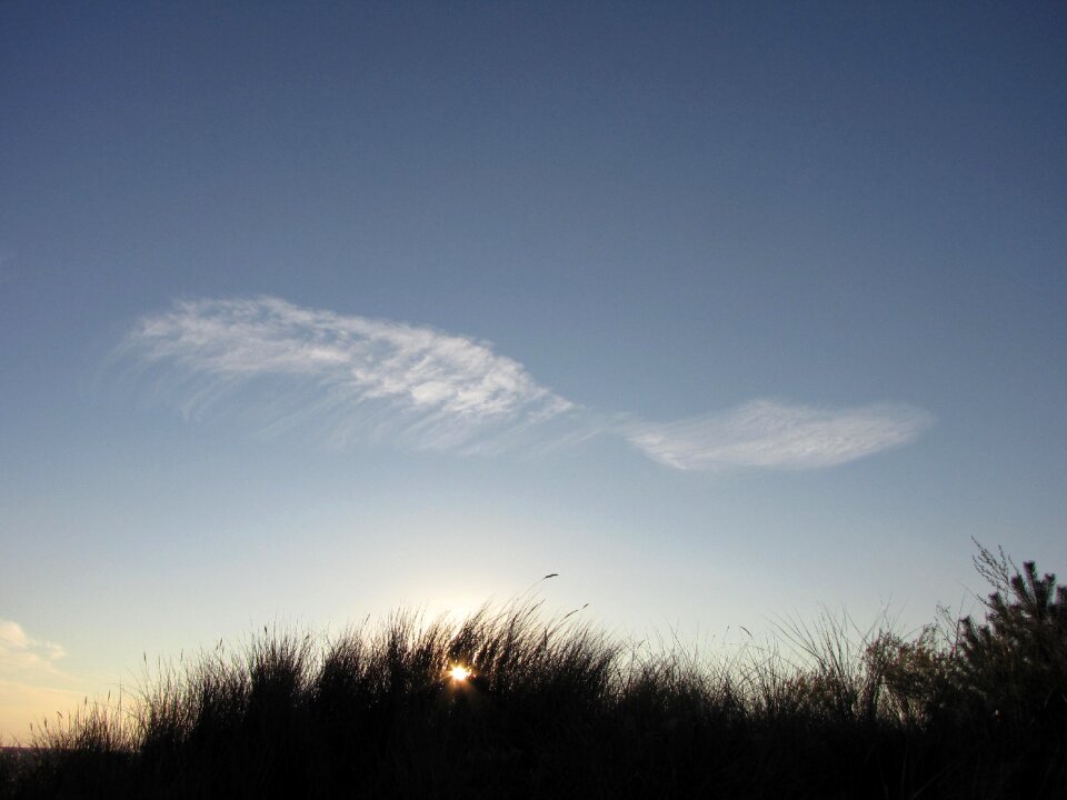 Sunbeam sky backlighting