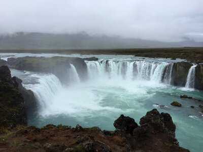 Iceland water waterfall of the gods photo
