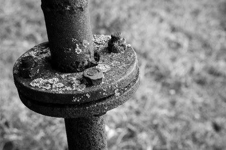 Metal iron black and white
