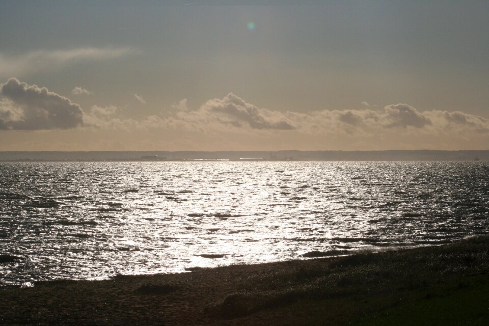 River sun down light
