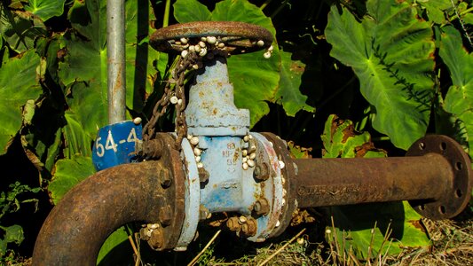 Water valve pipeline
