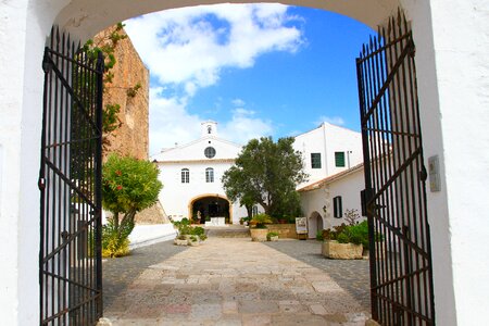 Minorca monastery entrance door